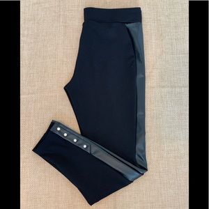 Worthington Faux Leather Side Seam Leggings